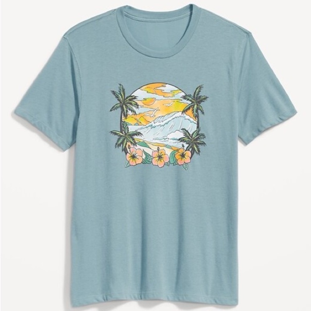 Soft-Washed Crew-Neck Graphic T-Shirt XL